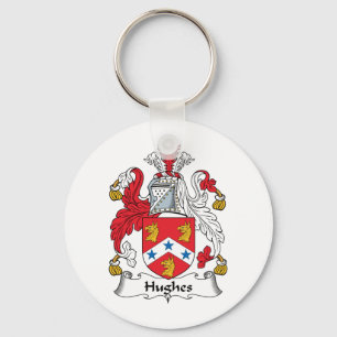 Hughes Family Crest Nyckelring