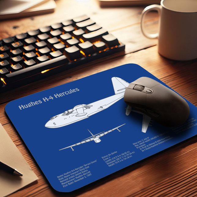 Hughes H-4 Hercules Spruce Goose - Flygplansplaner Musmatta (Skapare uppladdad)