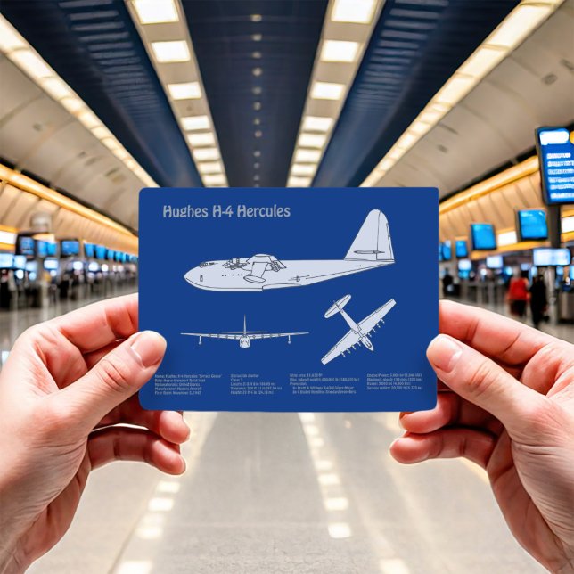 Hughes H-4 Hercules Spruce Goose - Flygplansplaner Vykort (Skapare uppladdad)