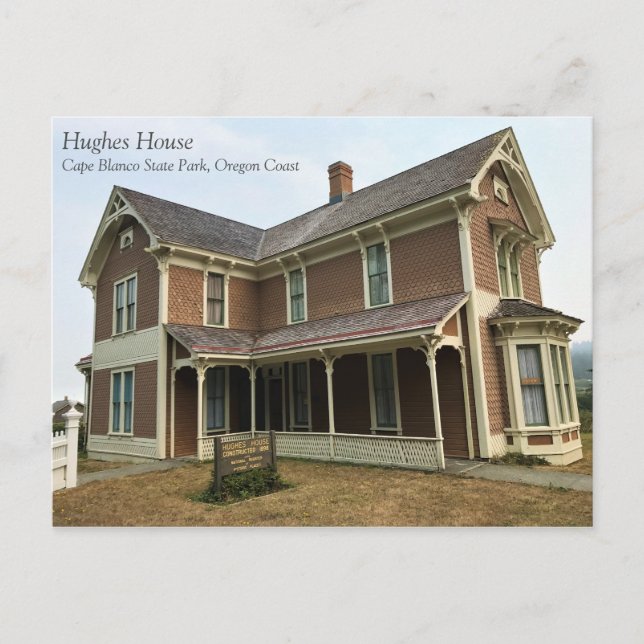 Hughes House, Cape Blanco, Oregon Kusten Vykort (Framsida)