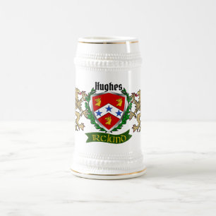 Hughes Irish Shield Beer Stein Sejdel