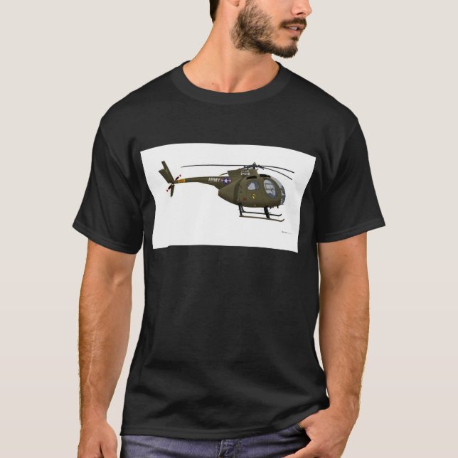 Hughes OH-6 Cayuse Cav T-shirt (Framsida)