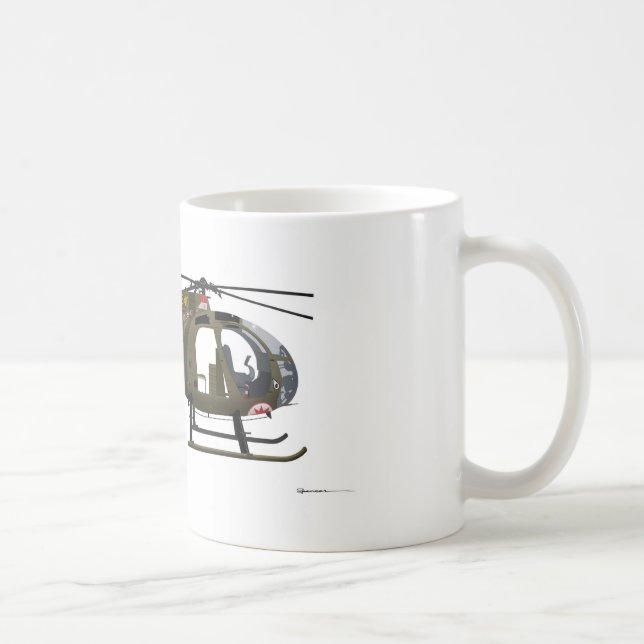 Hughes OH-6 Cayuse Fröcken Clawd Kaffemugg (Höger)