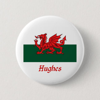 Hughes walesisk flagga knapp