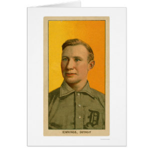 Hughie Jennings baseball 1909 Hälsningskort