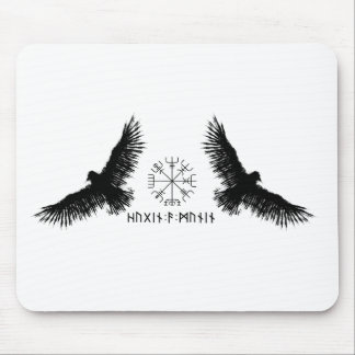 Hugin & Munin | Vegvisir | Odins Raben | schwarz Musmatta