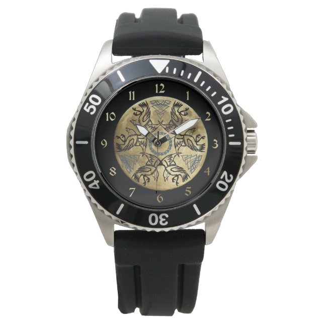 Huginn & Muninn Armbandsur (Framsida)