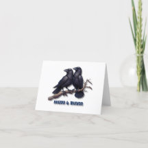 Huginn- och Muninkort, gamla Norse-tackkort