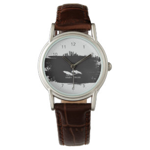 Huginn och Muninn Viking-korpar Bläckdesign Armbandsur