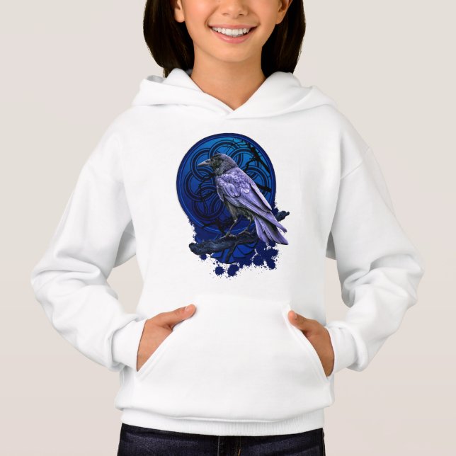 Huginn the Raven Midnight Nordic Tidings T Shirt (Framsida)