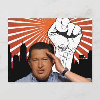 Hugo Chavez - Hugo Salutes stil Vykort