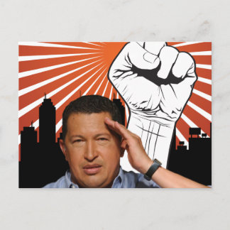 Hugo Chavez - Hugo Salutes stil Vykort
