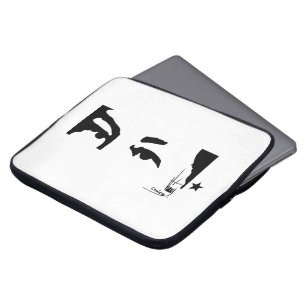 Hugo Chavez ögon & häfte Laptop Sleeve