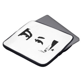 Hugo Chavez ögon & häfte Laptop Sleeve
