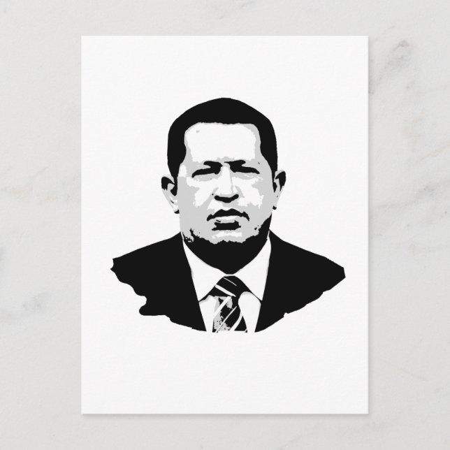 Hugo Chavez Vykort (Framsida)