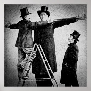 Hugo de jätte- 1890sna för Sideshowfreakvintage Poster