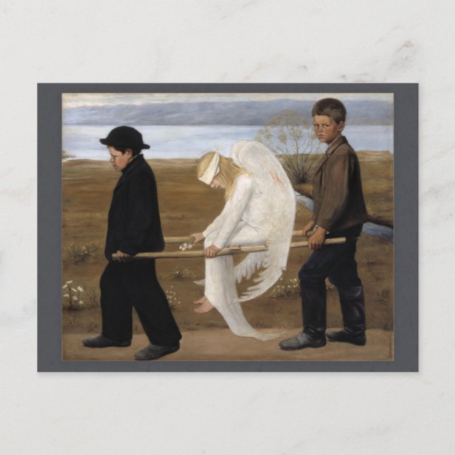Hugo Simberg Wound Angel CC0021 Vykort (Framsida)