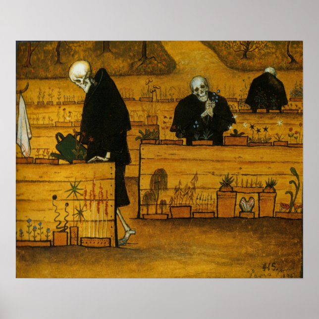 Hugo Simbergs dödsbringande trädgård Poster (Framsidan)