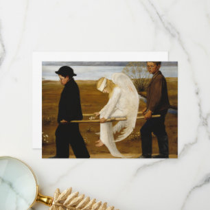 Hugo Simbergs sårade ängel Tack Kort