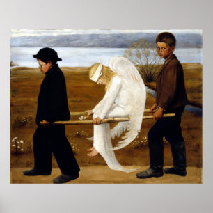Hugo Simerg The Wounded Angel Poster