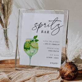 Hugo Spritz Pub Sign Par Shower Poster