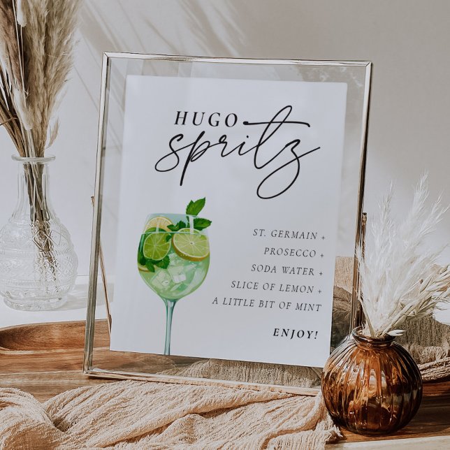 Hugo Spritz-tecken Namnteckning Drink Par Shower Poster (Skapare uppladdad)