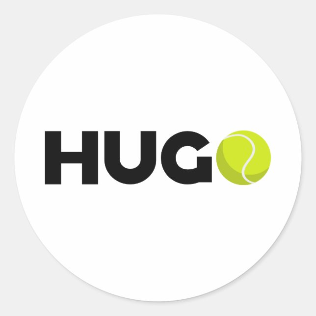 Hugo Tennis Runt Klistermärke (Framsida)