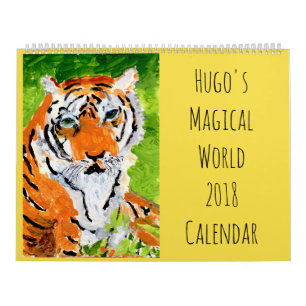 Hugos Magical kalender 2018 för världsvägg