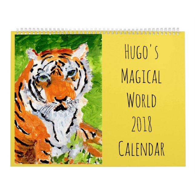 Hugos Magical kalender 2018 för världsvägg (Omslag)