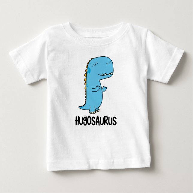 Hugosaurus söta dinosaur kärlek hugs t shirt (Framsida)