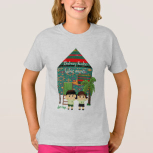 Hugot fodrar "den Laro tayoen", Bahay Kubo, T Shirt