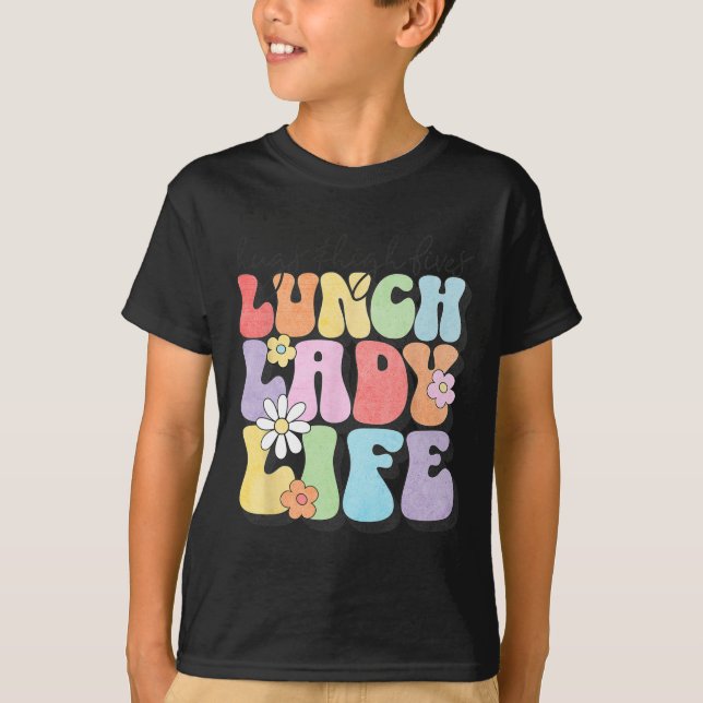 Hugs Amp; High Fives Lunch Dam Vibes School Appre T Shirt (Framsida)