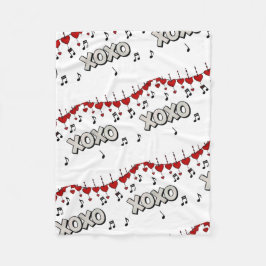 Hugs and Kisses Fleece Blanket