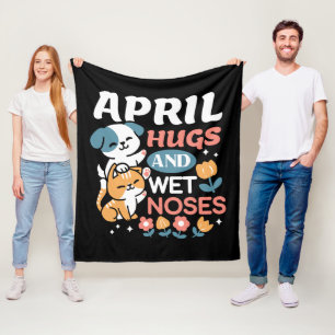 Hugs, Blöt Noses och Vår Vibes - Pets Fleecefilt