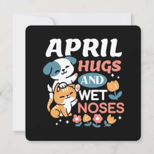 Hugs, Blöt Noses och Vår Vibes - Pets Julkort