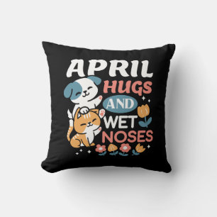 Hugs, Blöt Noses och Vår Vibes - Pets Kudde