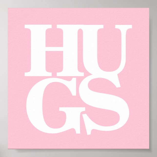 Hugs grafika flickor i dagis poster (Framsidan)