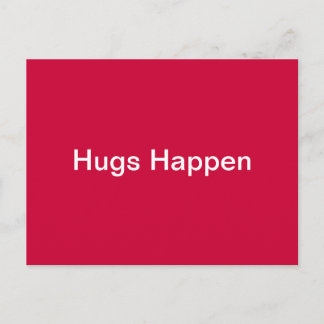 Hugs Happen Vykort