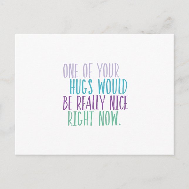 Hugs Höger nu vykort (Framsida)