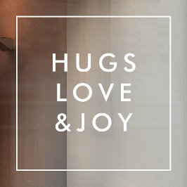 Hugs Kärlek och Joy | Snyggt Vit jultorg