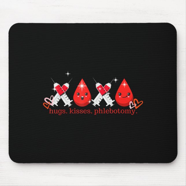 Hugs Kiss Phlebotomy Valentines Phlebotomist Lab T Musmatta (Framsidan)