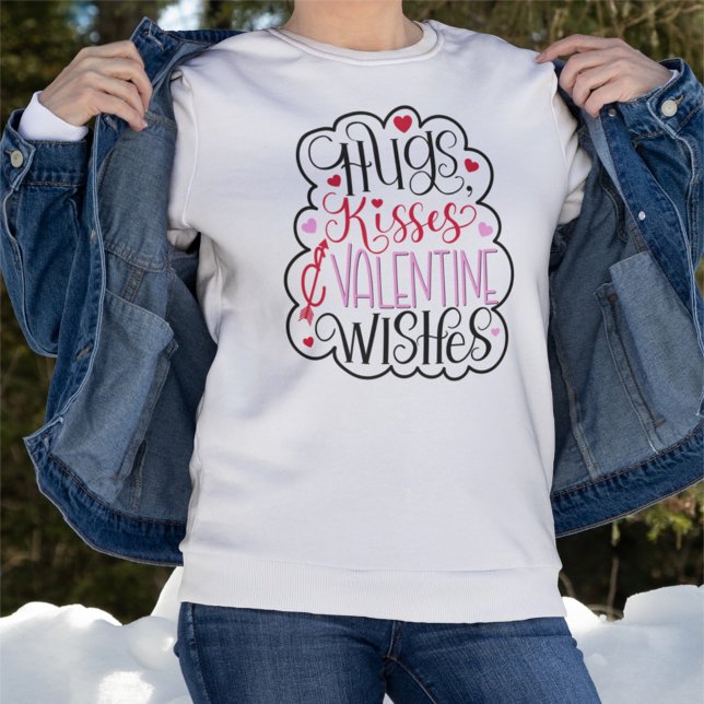 Hugs, kisses and Valentine Wishes, Hearts, Love 2  T Shirt (Skapare uppladdad)