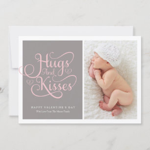 Hugs & Kisses Baby Rosa Script