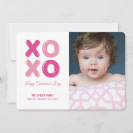 Hugs Kisses Balloon Brev Photo Valentine Card Julkort