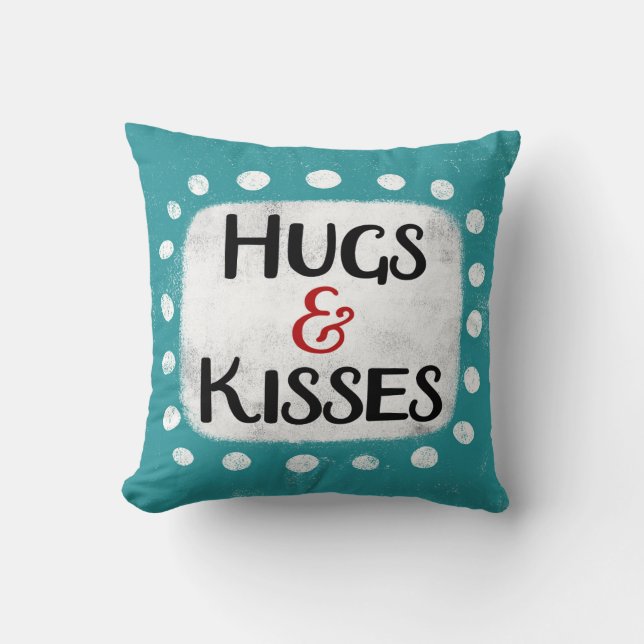 Hugs & Kisses Dekorativ kudde (Framsida)