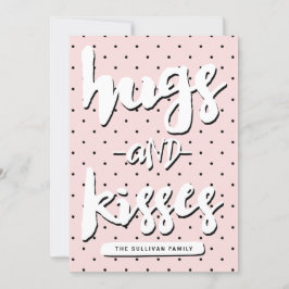 Hugs & Kisses | Fotokort för alla hjärtans dag Julkort