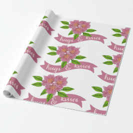 Hugs & Kisses Gift Wrapping Papper Presentpapper