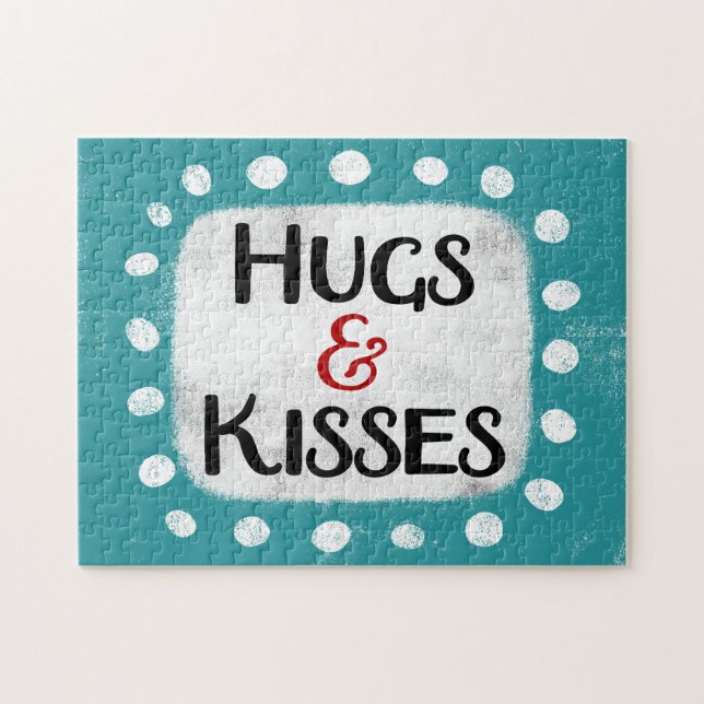 Hugs & Kisses Jigszle Puzzle Pussel (Horisontell)