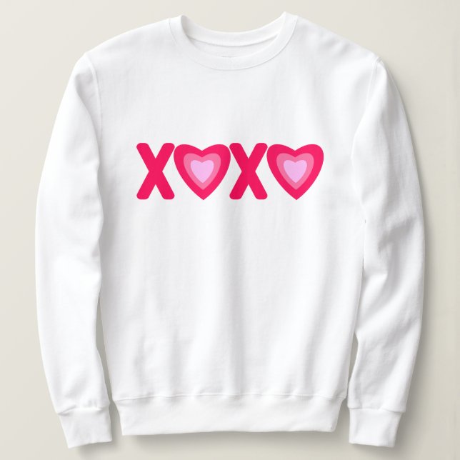 Hugs Kisses Kärlek Hearts T Shirt (Design framsida)