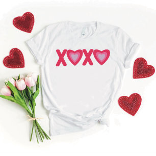 Hugs Kisses Kärlek Hearts T Shirt